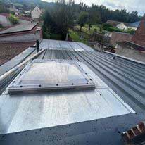 Chantier couverture bac acier et velux coupole à Liévin (62)