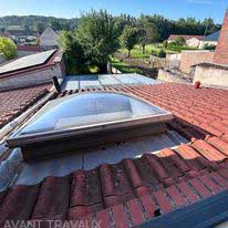 Chantier couverture bac acier et velux coupole à Liévin (62)